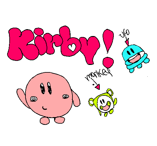 Dibujo Kirby 4 pintado por colette