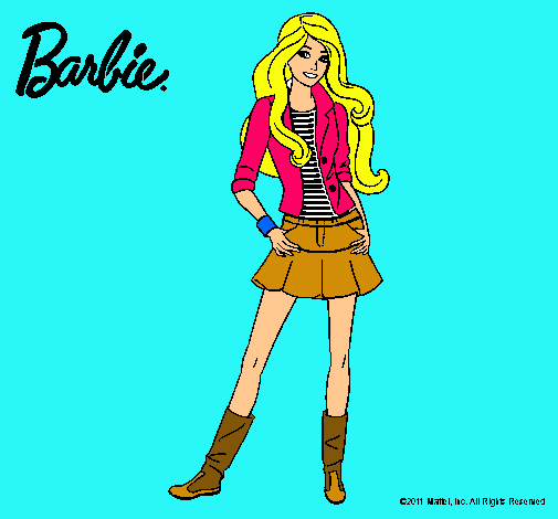 Dibujo Barbie juvenil pintado por ayelen9