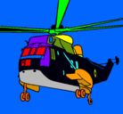 Dibujo Helicóptero al rescate pintado por ruben5