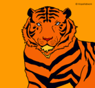 Dibujo Tigre pintado por daniz