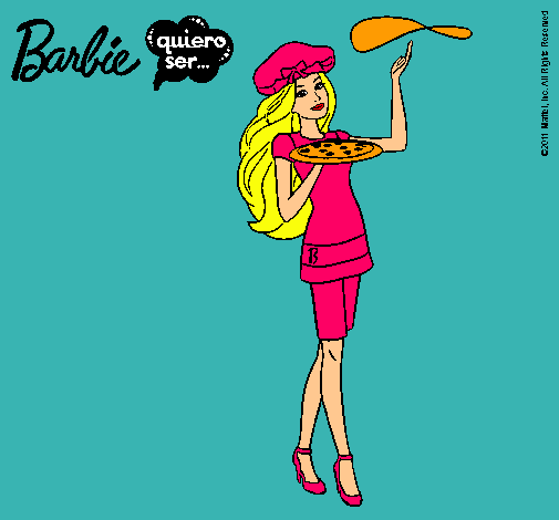 Dibujo Barbie cocinera pintado por pamelita6