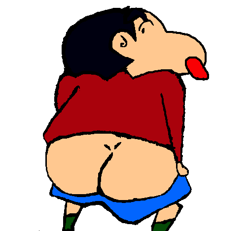 Dibujo Shin Chan pintado por mihai