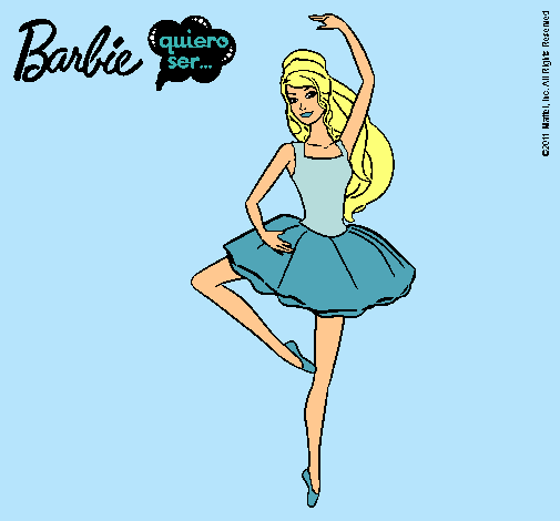 Dibujo Barbie bailarina de ballet pintado por terenoa2