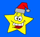 Dibujo estrella de navidad pintado por 6153