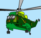 Dibujo Helicóptero al rescate pintado por levid