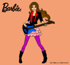 Dibujo Barbie guitarrista pintado por iari