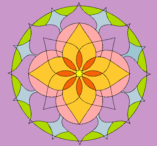 Dibujo Mandala 14 pintado por terenoa2