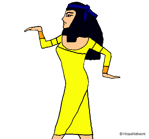 Dibujo Bailarina egipcia  pintado por eiza 