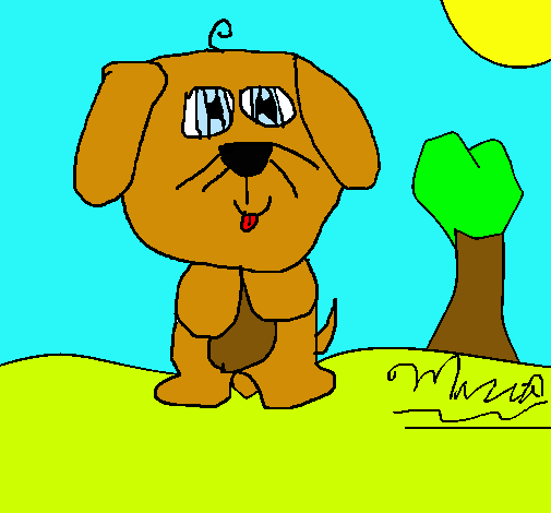 Dibujo Perro 5 pintado por Toni-xD