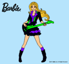 Dibujo Barbie guitarrista pintado por MVJJ3J