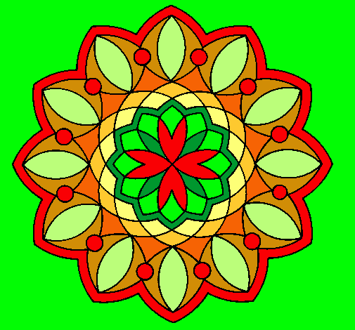 Dibujo Mandala 3 pintado por Gloryleti