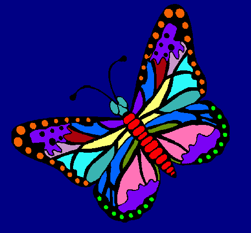 Dibujo Mariposa 4 pintado por lurdes22