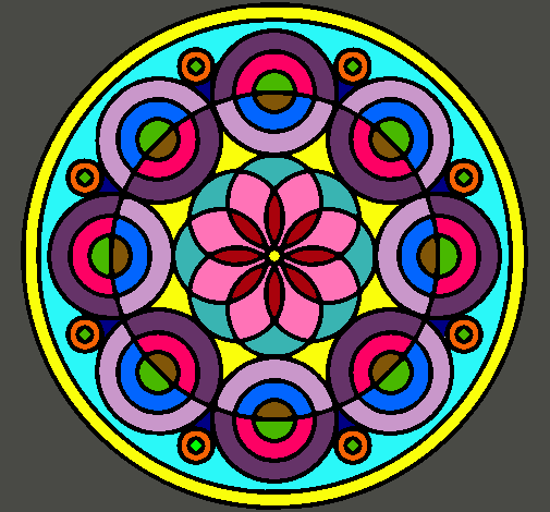 Dibujo Mandala 35 pintado por MONTANA