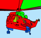 Dibujo Helicóptero al rescate pintado por gregory