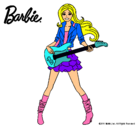 Dibujo Barbie guitarrista pintado por andrew13