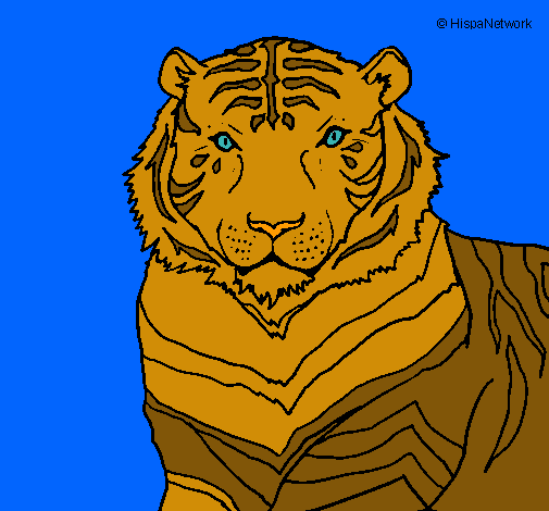 Dibujo Tigre pintado por lurdes22