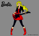 Dibujo Barbie guitarrista pintado por LARA2002