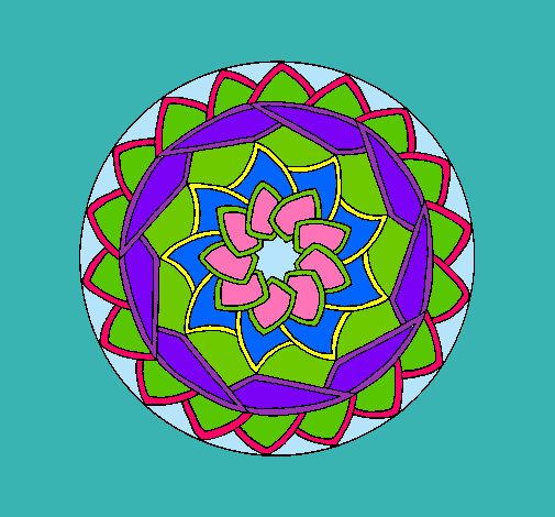 Dibujo Mandala 1 pintado por lobadesi