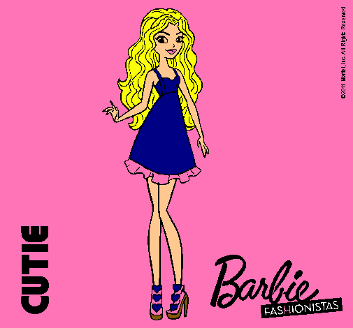 Dibujo Barbie Fashionista 3 pintado por amalia