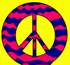 Dibujo Símbolo de la paz pintado por crismeldi