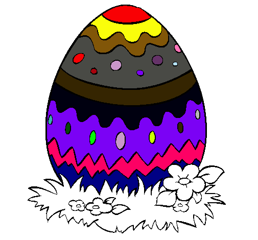 Dibujo Huevo de pascua 2 pintado por o-omolly