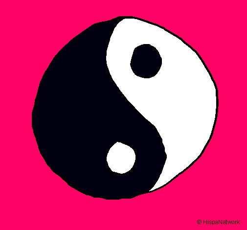 Dibujo Yin yang pintado por o-omolly
