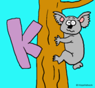Dibujo Koala pintado por karolin