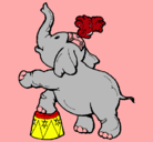 Dibujo Elefante pintado por alondrita