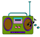 Dibujo Radio cassette 2 pintado por seb_lucio