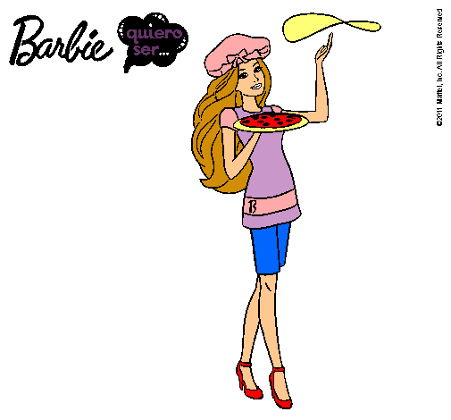 Dibujo Barbie cocinera pintado por albalion12