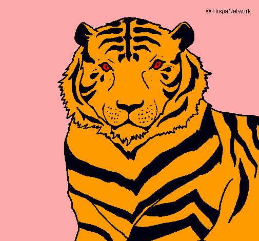 Dibujo Tigre pintado por ashleyp