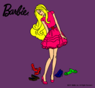 Dibujo Barbie y su colección de zapatos pintado por pamelita6