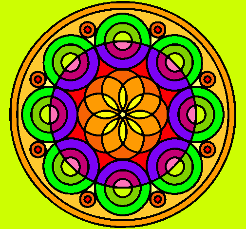 Dibujo Mandala 35 pintado por robertinn