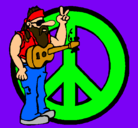 Dibujo Músico hippy pintado por samanthaaaa