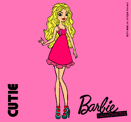 Dibujo Barbie Fashionista 3 pintado por pamelita6