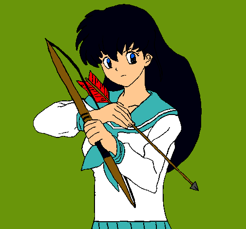 Dibujo Kagome pintado por tom789010