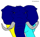 Dibujo Elefante africano pintado por joaquin88999