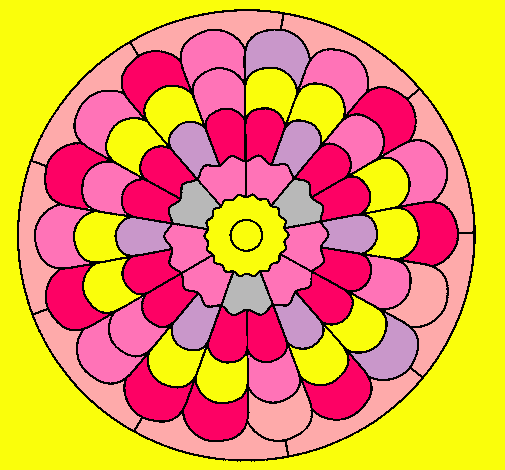 Dibujo Mandala 23 pintado por 47elein38