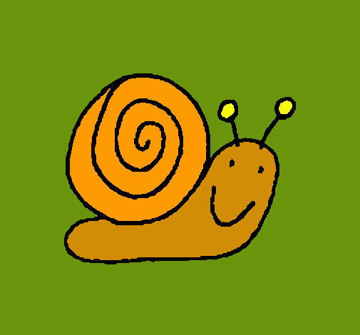 Dibujo Caracol 4 pintado por sandy123