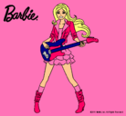 Dibujo Barbie guitarrista pintado por karlas 