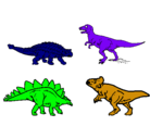Dibujo Dinosaurios de tierra pintado por heri