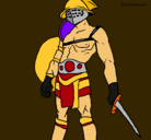 Dibujo Gladiador pintado por Danto