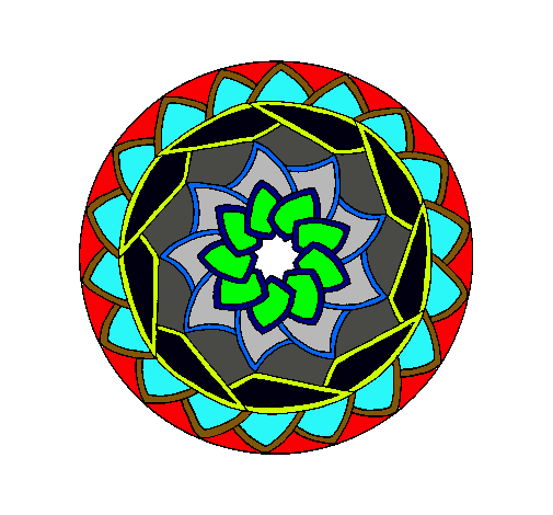 Dibujo Mandala 1 pintado por kamilo010