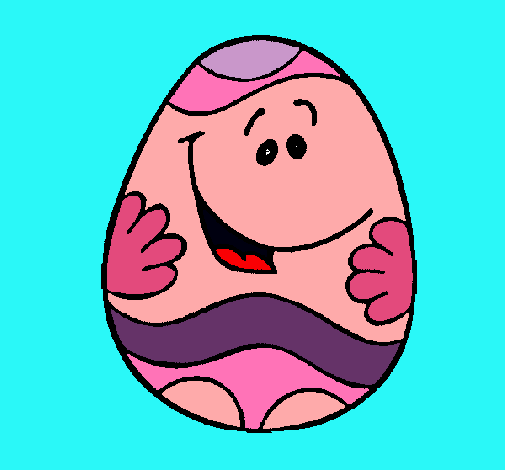 Dibujo Huevo de pascua feliz pintado por taniagdl7