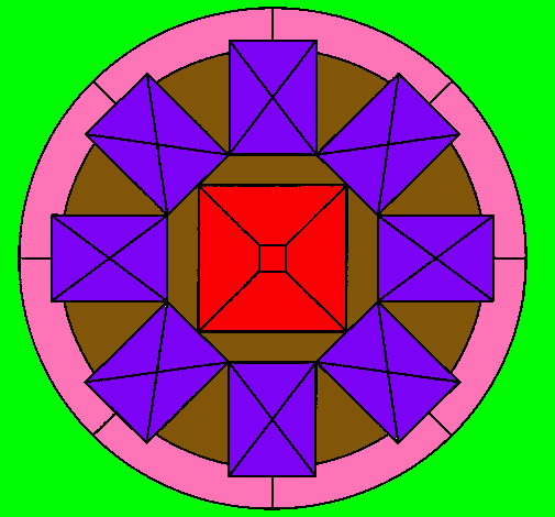 Dibujo Mandala 30 pintado por topi