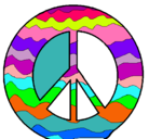 Dibujo Símbolo de la paz pintado por agus2