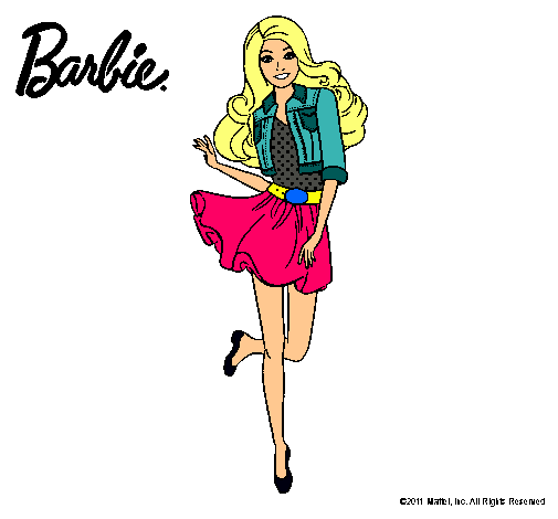 Dibujo Barbie informal pintado por Maria-pm