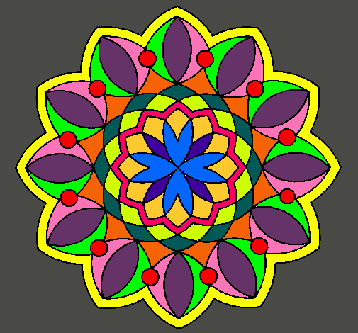 Dibujo Mandala 20 pintado por Angie59