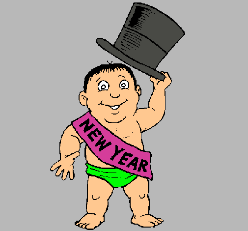 Dibujo Nuevo año pintado por wizthe