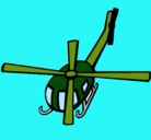 Dibujo Helicóptero V pintado por militares
